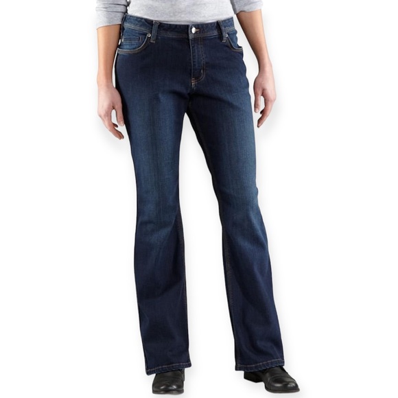 Carhartt Women's Relaxed Fit Stretch Denim Jasper Jean - Picture 1 of 7